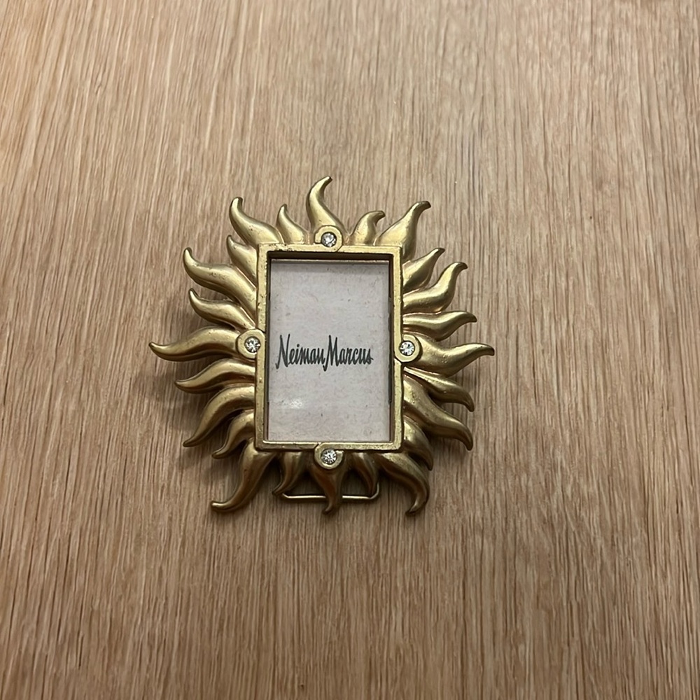 Vintage Neiman Marcus Jay Strongwater Starburst Mini Frame Clip